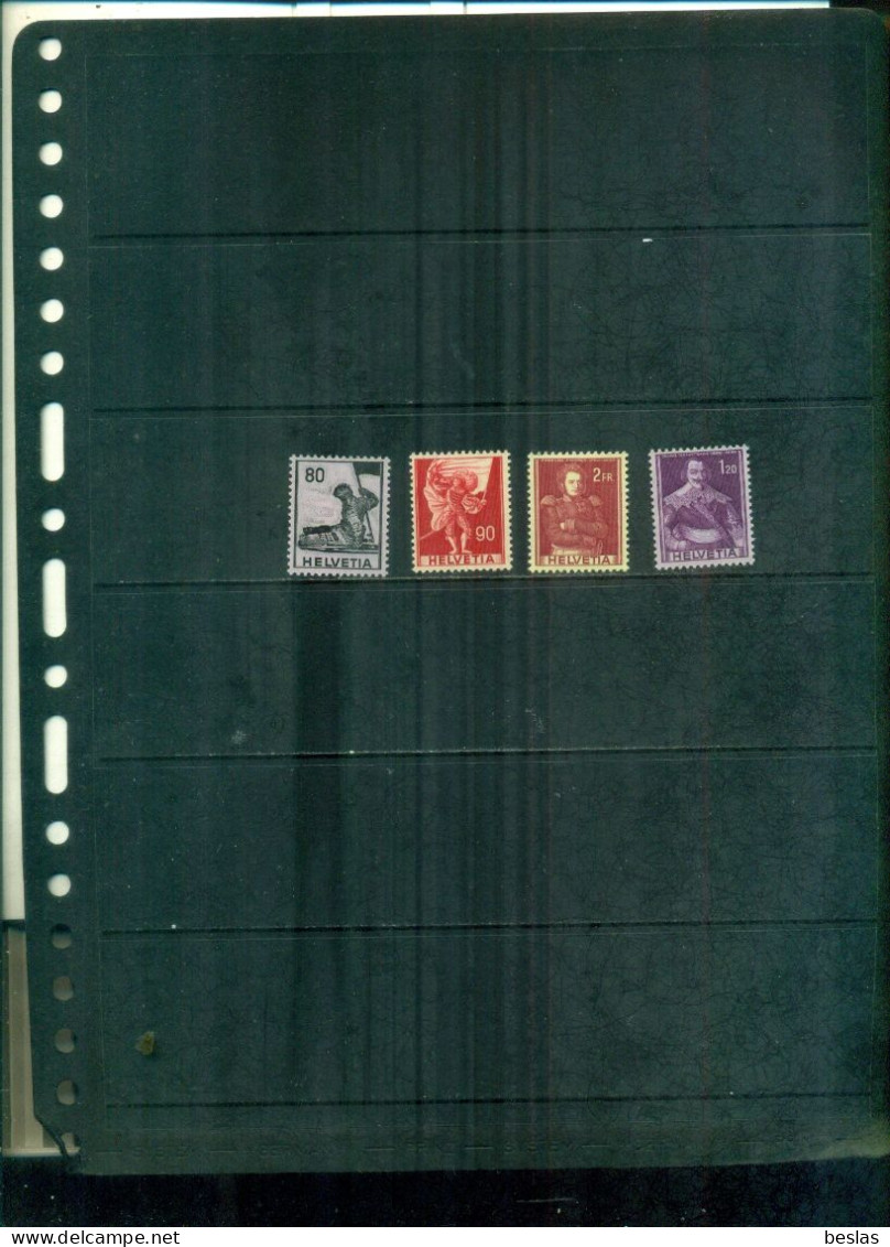 SUISSE  SERIE HISTORIQUE 4 VAL NEUFS A PARTIR DE 2,25 EUROS - Unused Stamps