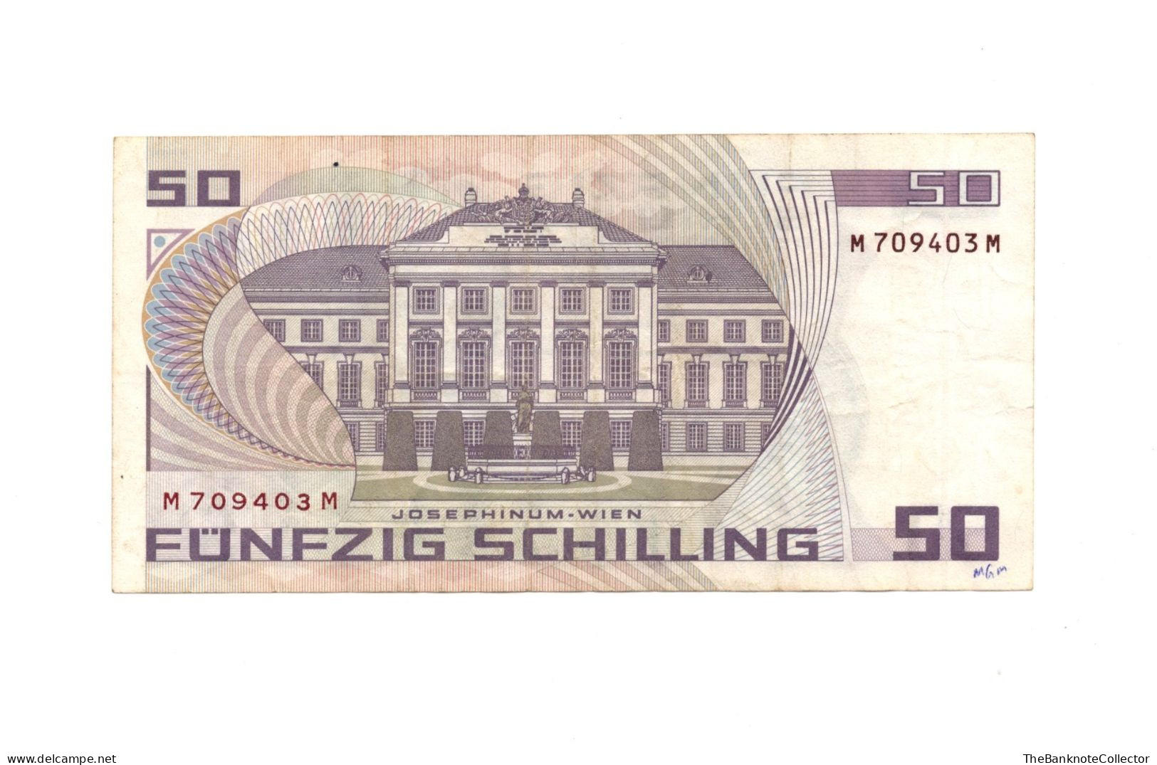 AUSTRIA 50 Shillings 1986 P-149 Very Fine Sigmund Freud - Oostenrijk