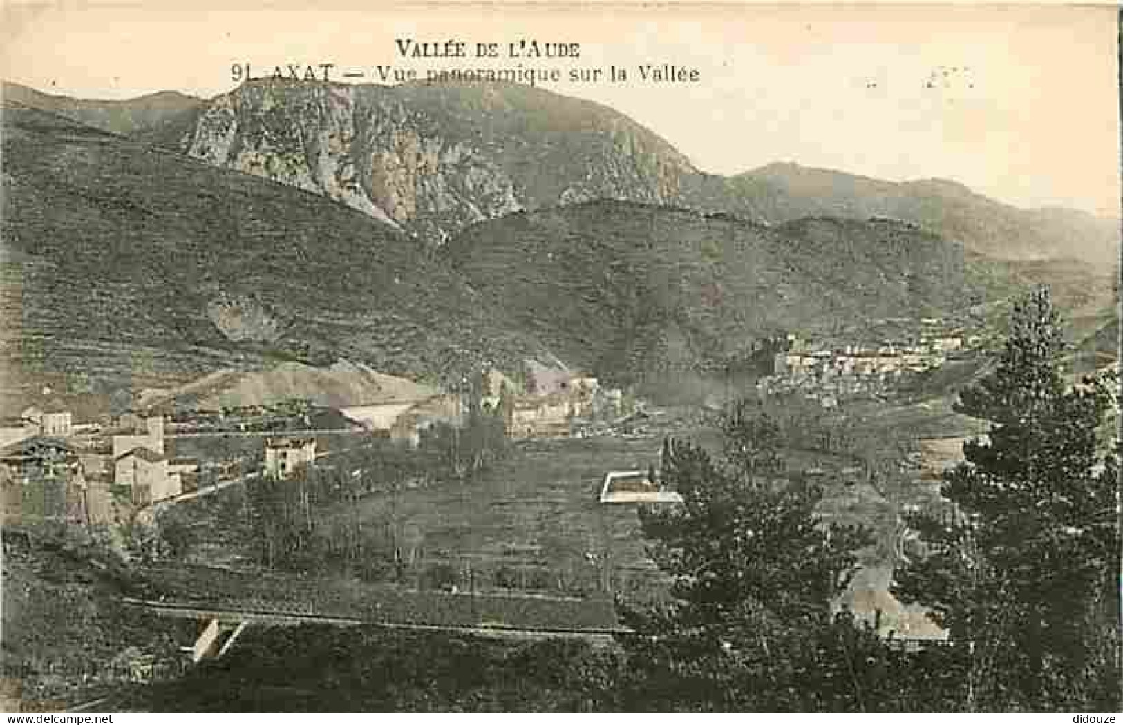 11 - Axat - La Vallée De L'Aude - Vue Panoramique Sur La Vallée - CPA - Voir Scans Recto-Verso - Axat