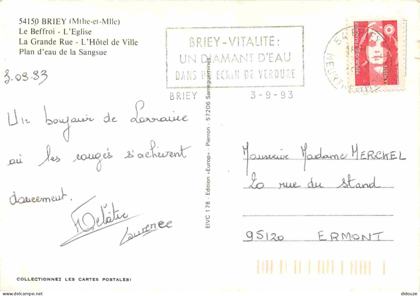 54 - Briey - Multivues - CPM - Flamme Postale De Briey 54 - Voir Scans Recto-Verso - Briey