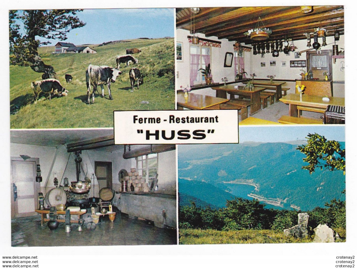 68 Vers Saint Amarin Ferme Restaurant HUSS Prop E. Schickel Poste Lautenbach Route Du Fromage Clarines Vaches VOIR DOS - Saint Amarin