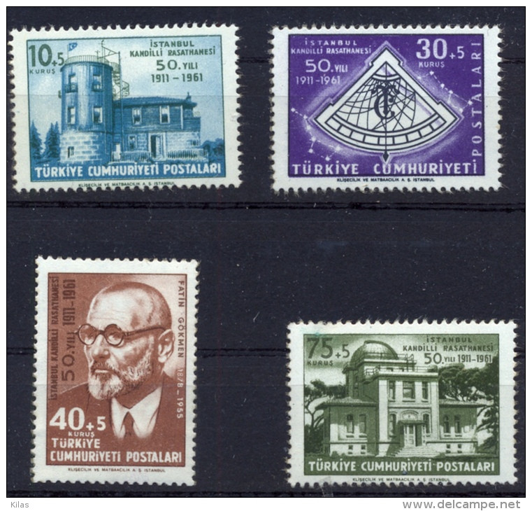 TURKEY 1961 Kandilli Observatory MNH - Unused Stamps