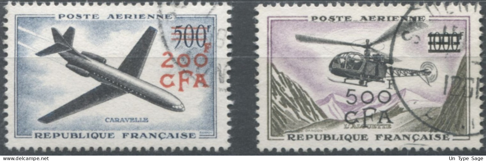 Réunion, PA N°56 Et 57 Oblitérés - Cote 23€ - (F1597) - Posta Aerea