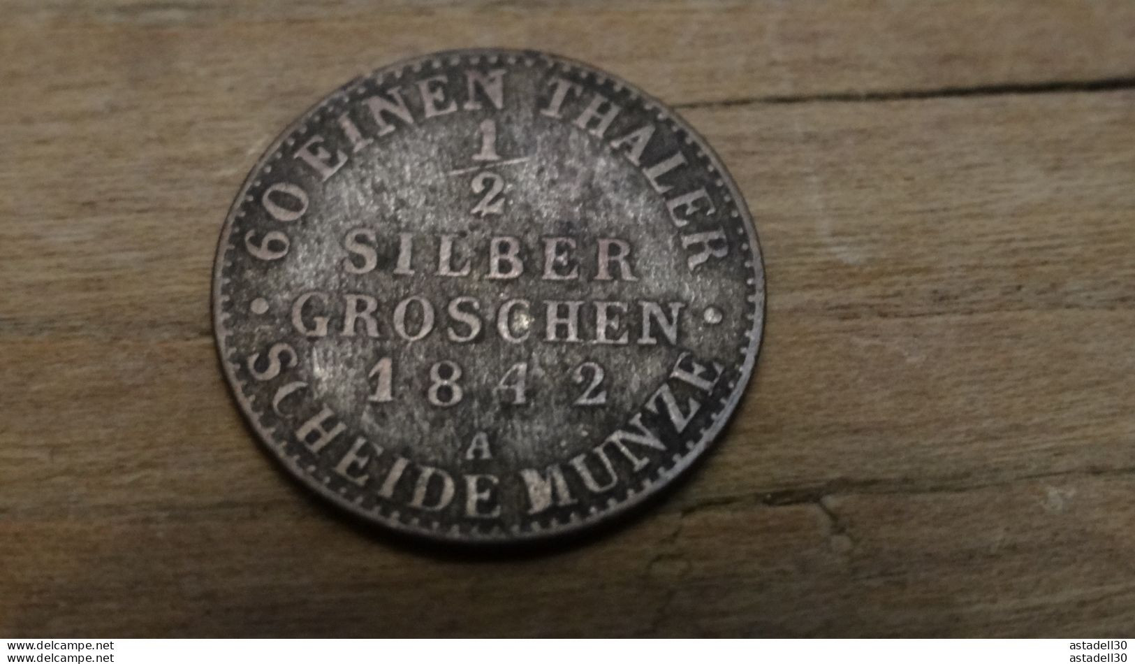 PRUSSE , PREUSSEN, 1/2 Silbergroschen 1842A ......PHI....  ALL-1 - Small Coins & Other Subdivisions