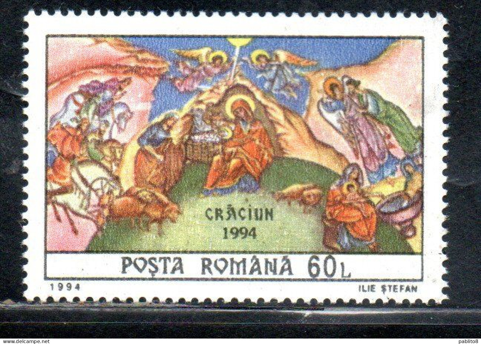 ROMANIA 1994 CHRISTMAS NOEL WEIHNACHTEN NAVIDAD 60L MNH - Unused Stamps