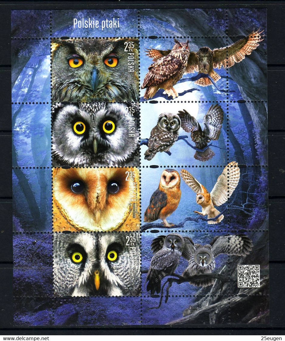 POLAND 2015 Michel No Bl 244 MNH - Owls