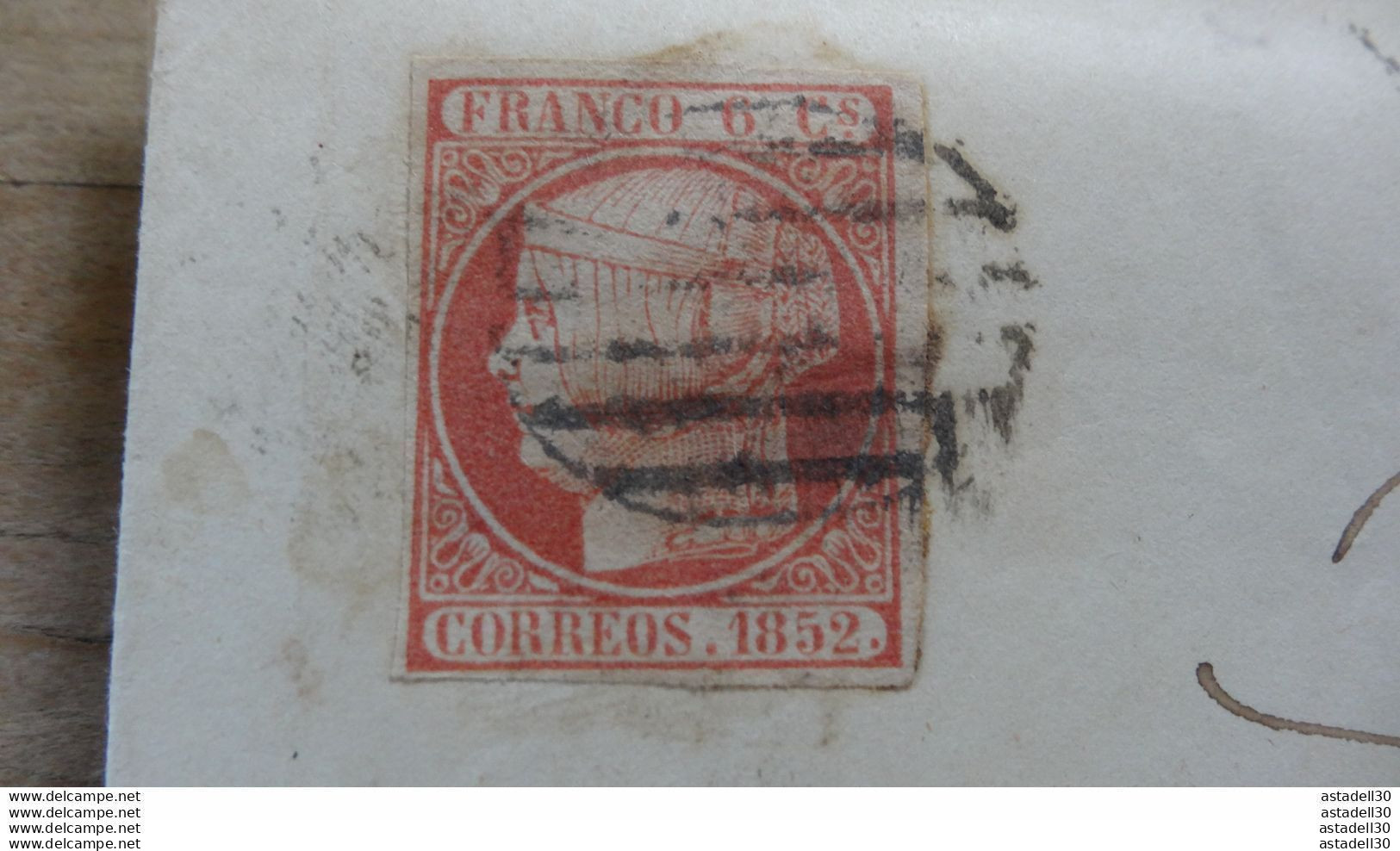 ESPAGNE : Lettre De 1852 Postée De BARCELONA  .....E-25 - Storia Postale