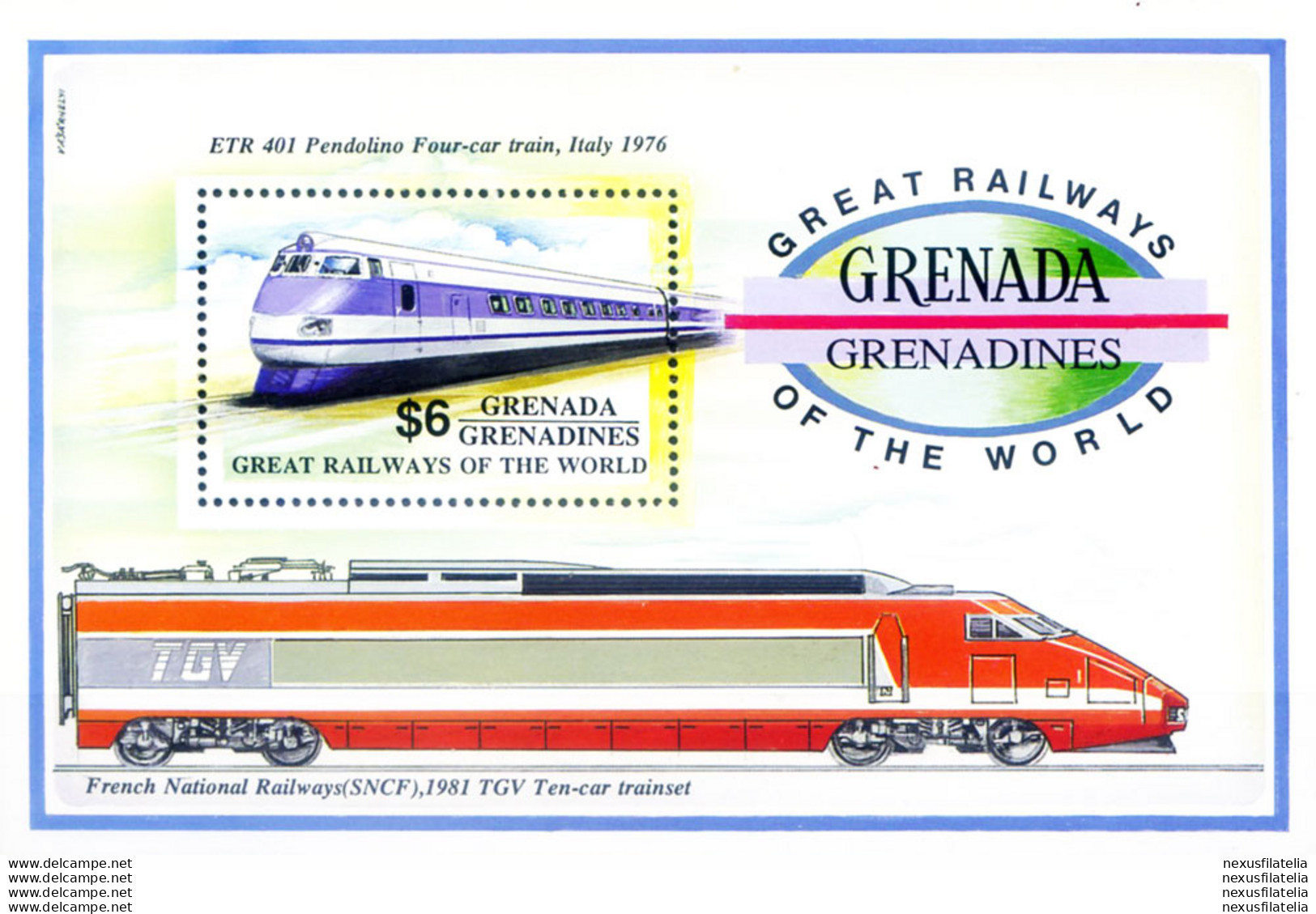 Grenadines. Treni 1992. - Grenada (1974-...)