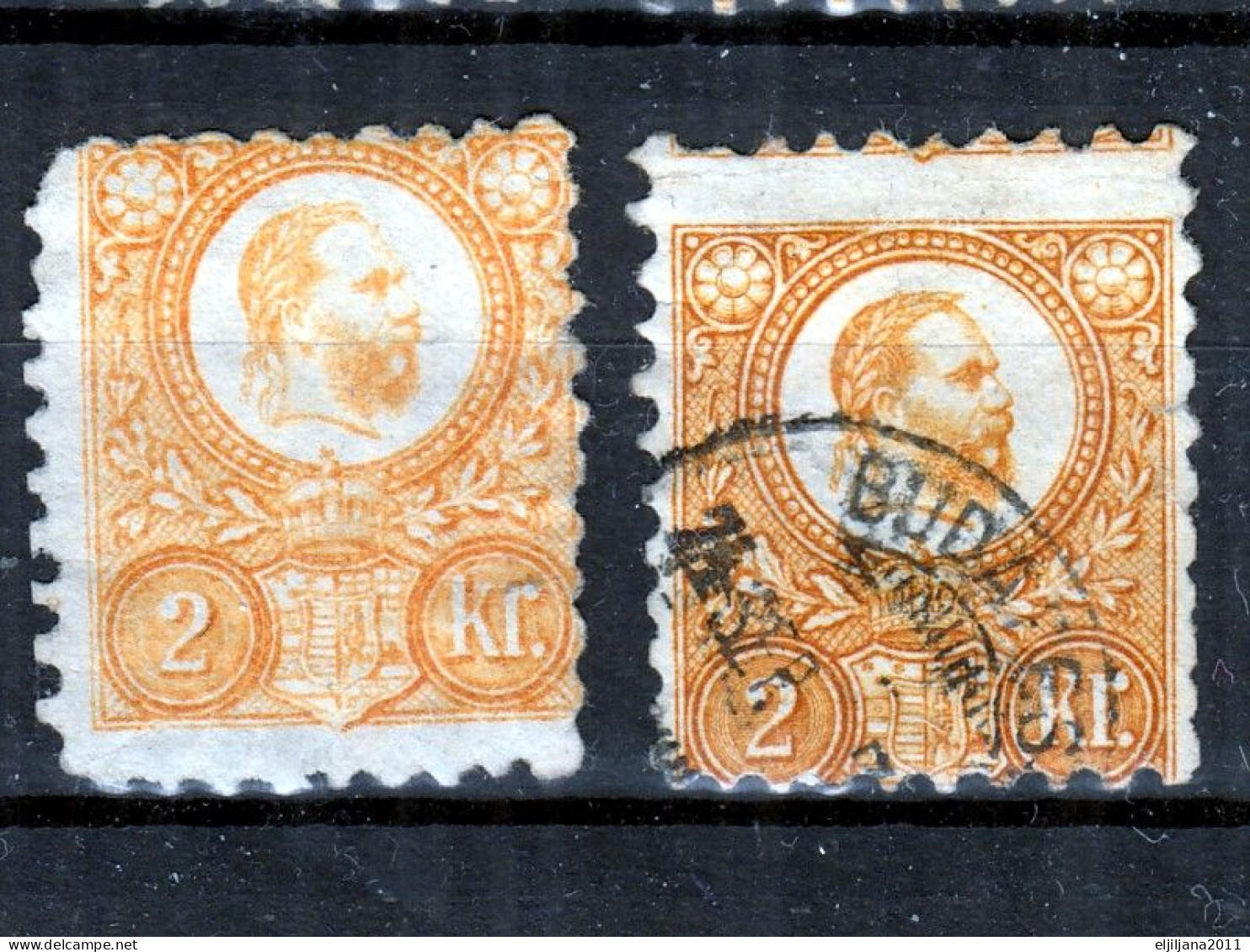 ⁕ Hungary 1871 ⁕ Franz Josef 2 Kr. ⁕ 1v MH & 3v Used / Canceled (unchecked) - See Scan - Gebruikt