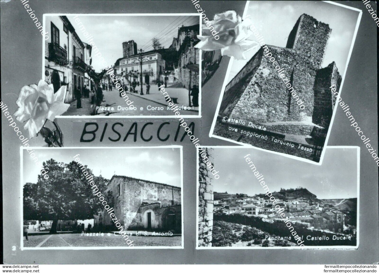 Bo445 Cartolina Bisaccia 4 Vedutine Provincia Di Avellino - Avellino