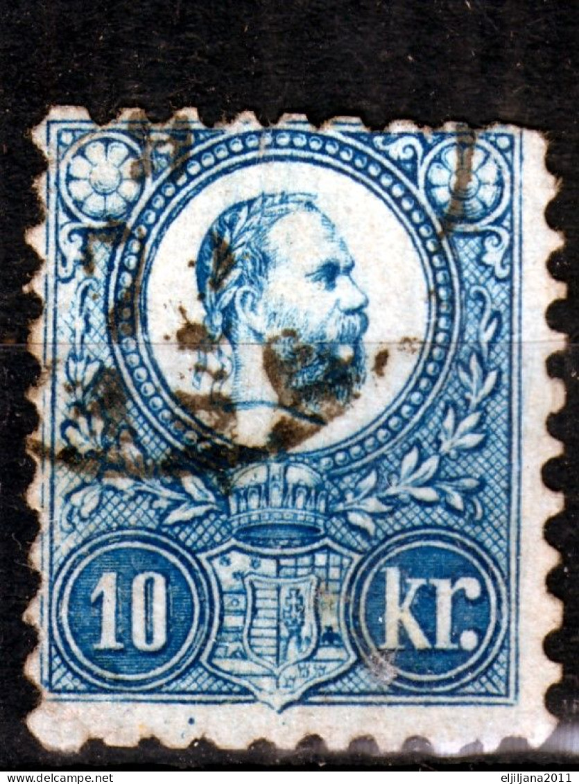 ⁕ Hungary 1871 ⁕ Franz Josef 10 Kr. ⁕ 3v Used / Canceled (unchecked) - See Scan - Gebruikt
