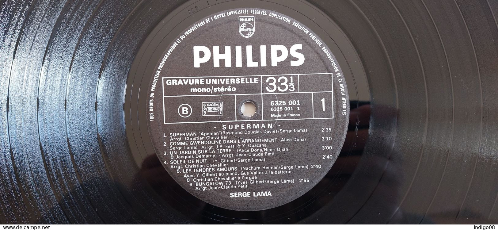 LP 33 Tours LP 33 Tours Serge Lama Superman - Altri - Francese