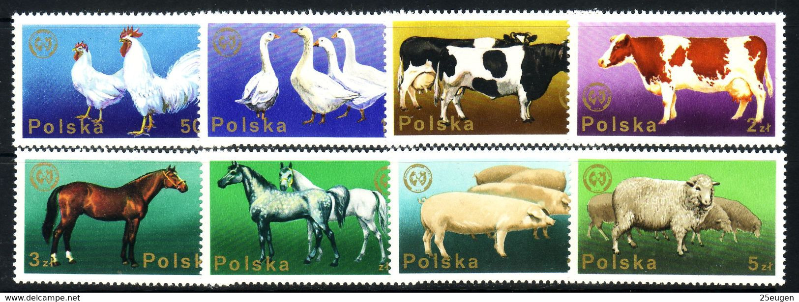 POLAND 1975 MICHEL NO 2378 - 2385 MNH - Unused Stamps