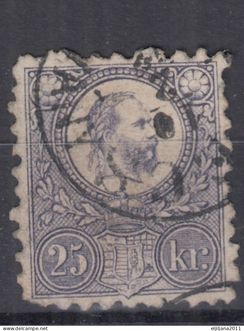 ⁕ Hungary 1871 ⁕ Franz Josef  25 Kr. ⁕ 1v Used / (unchecked) - See Scan - Usati