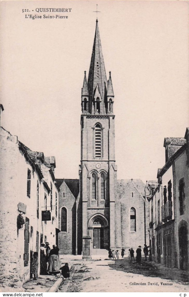 Questembert - L'Eglise Saint Pierre  - CPA°J - Questembert