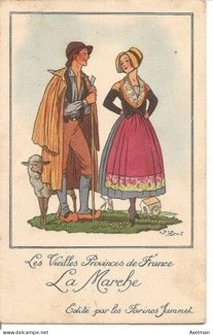 THEME ILLUSTRATEUR : Lot 12 cartes, "vieille provinces de France " Edition des Farines Jammet, illustrateur Jean Droit