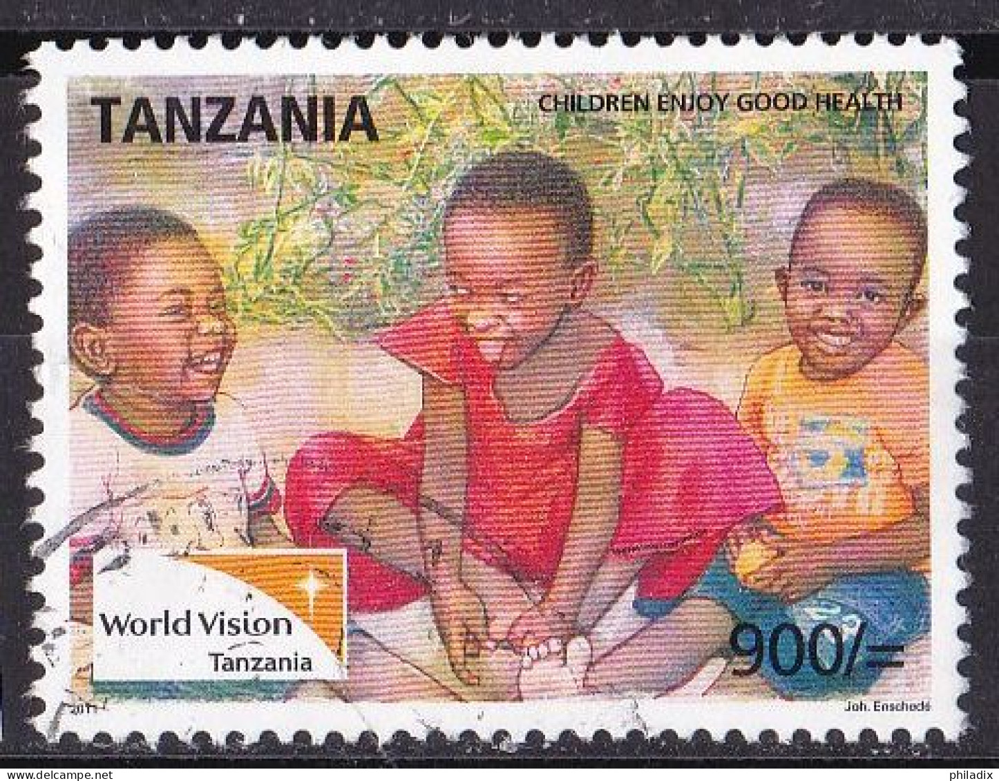 # Tansania Marke Von 2011 O/used (A5-5) - Tanzania (1964-...)