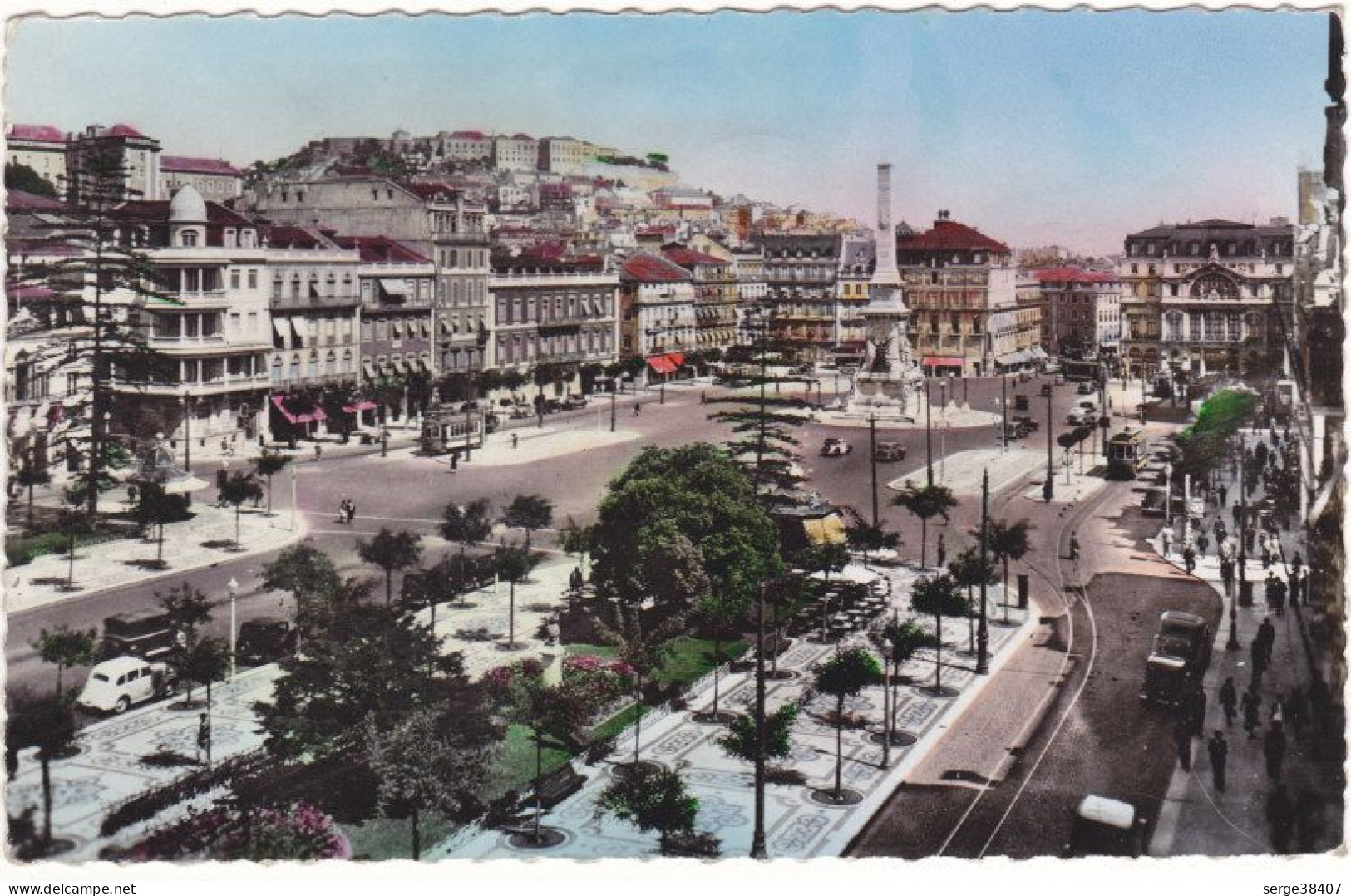 Lisboa - 1955 - Praça Dos Restauradores # 3-19/26 - Lisboa