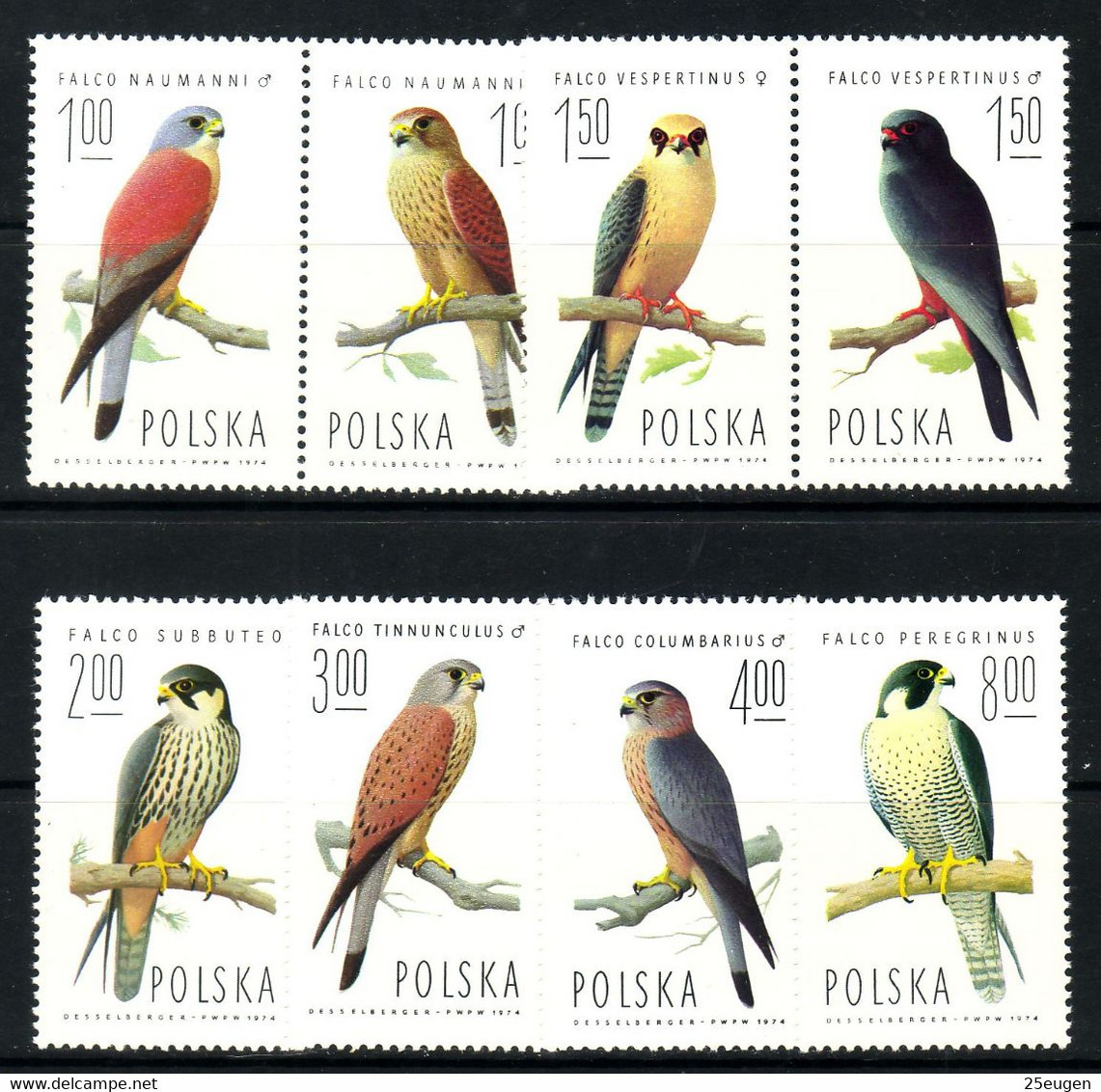 POLAND 1975 MICHEL NO 2354 - 2361  MNH - Unused Stamps