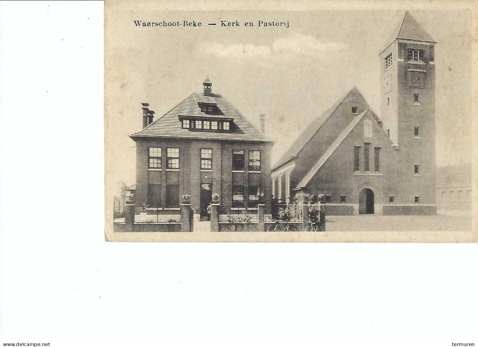 Waarschoot :kerk En Pastorij - Lovendegem