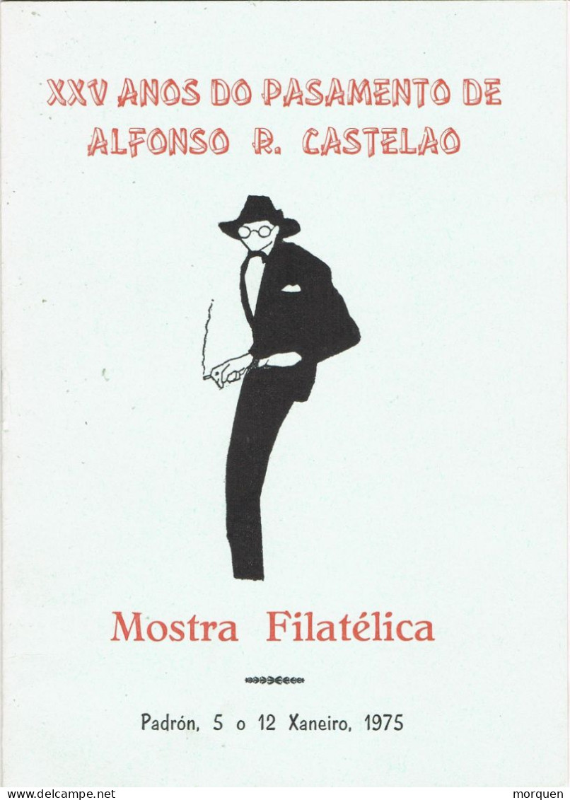 54670. Programa PADRON (Coruña) 1975. Mostra Filatelica. ALFONSO R. CASTELAO - Covers & Documents