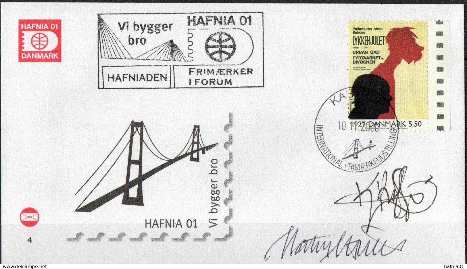 Martin Mörck. Denmark 2000. Events Of The 20th Century. Michel 1250 On Cover. Special Cancel.. Signed. - Covers & Documents