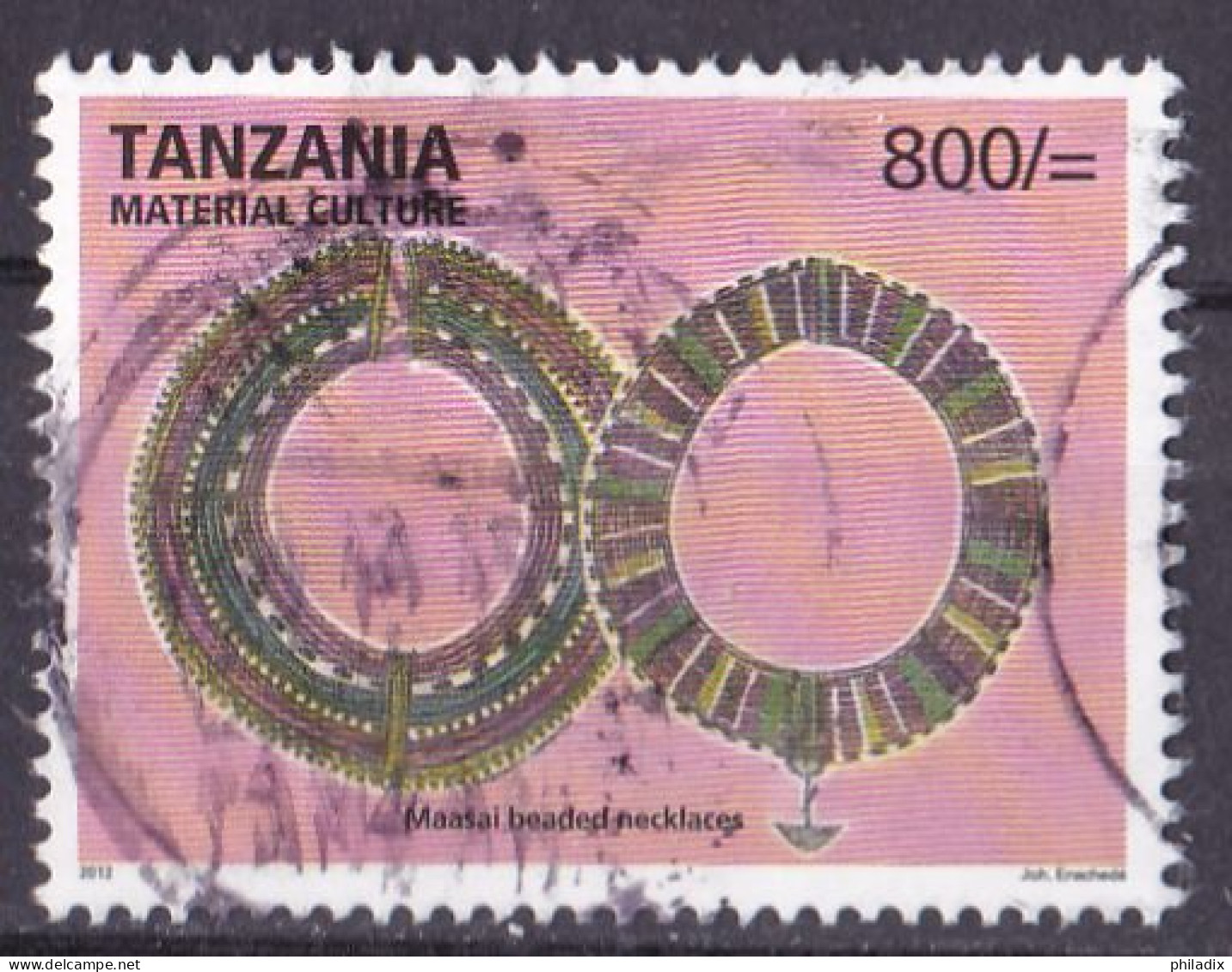 # Tansania Marke Von 2012 O/used (A5-5) - Tanzania (1964-...)