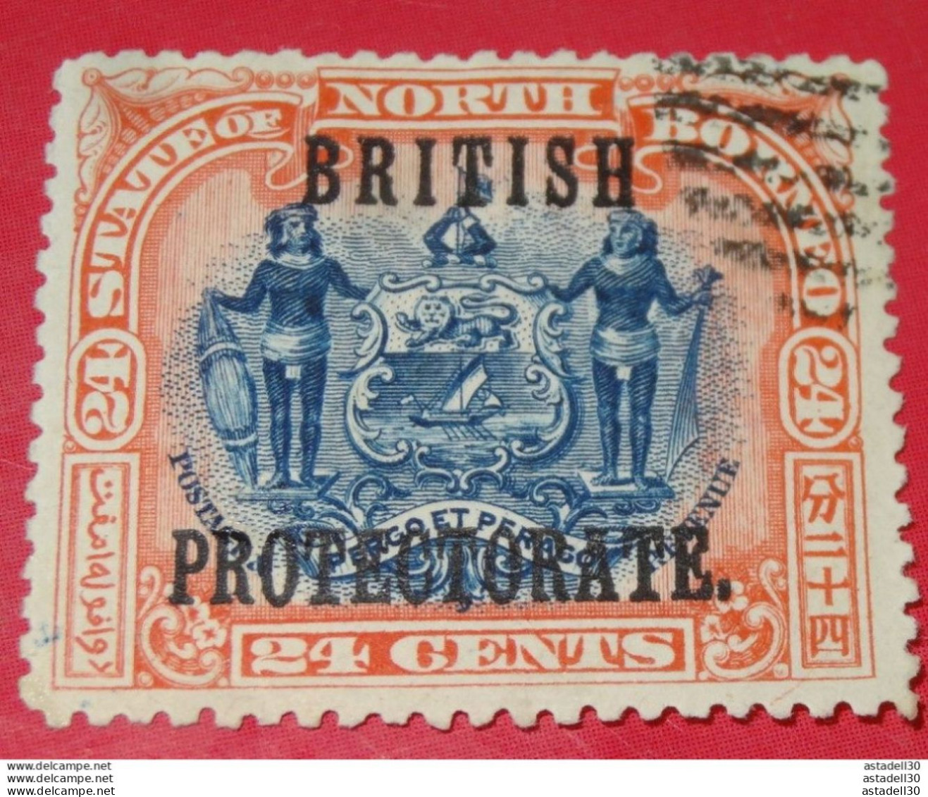 BRITTISH NORTH BORNEO Protectorate, 24ct, 1901-1902, Oblitéré .......... CL1-11-2g - Borneo Del Nord (...-1963)