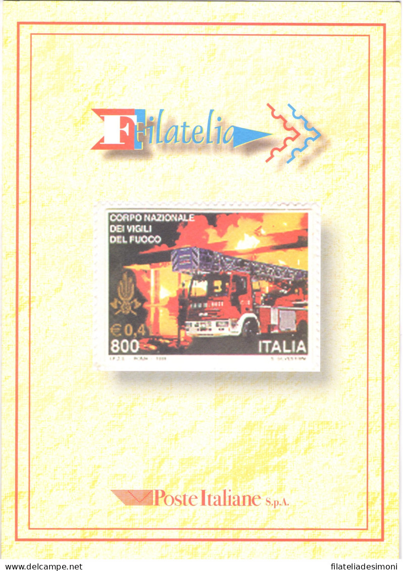 1999 Italia - Repubblica, Folder - Vigili Del Fuoco N. 2, MNH** - Geschenkheftchen