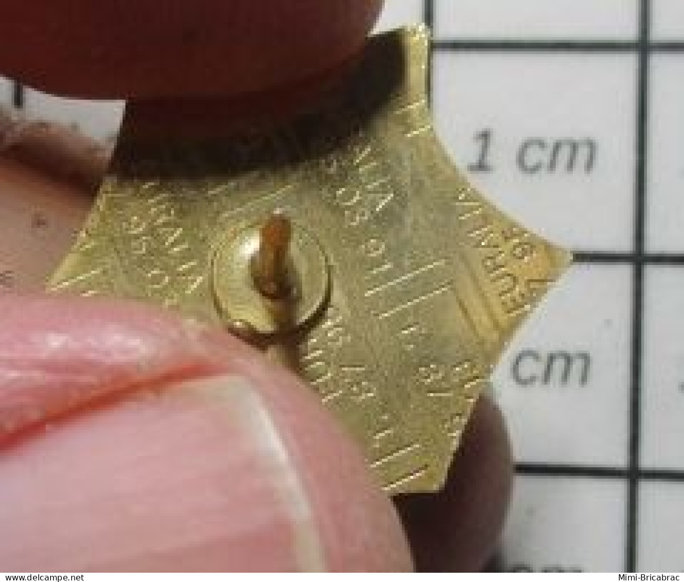 713B Pin's Pins / Beau Et Rare / ASSOCIATIONS / SYNDICAT CHRETIEN CFTC MINE MINEURS - Verenigingen