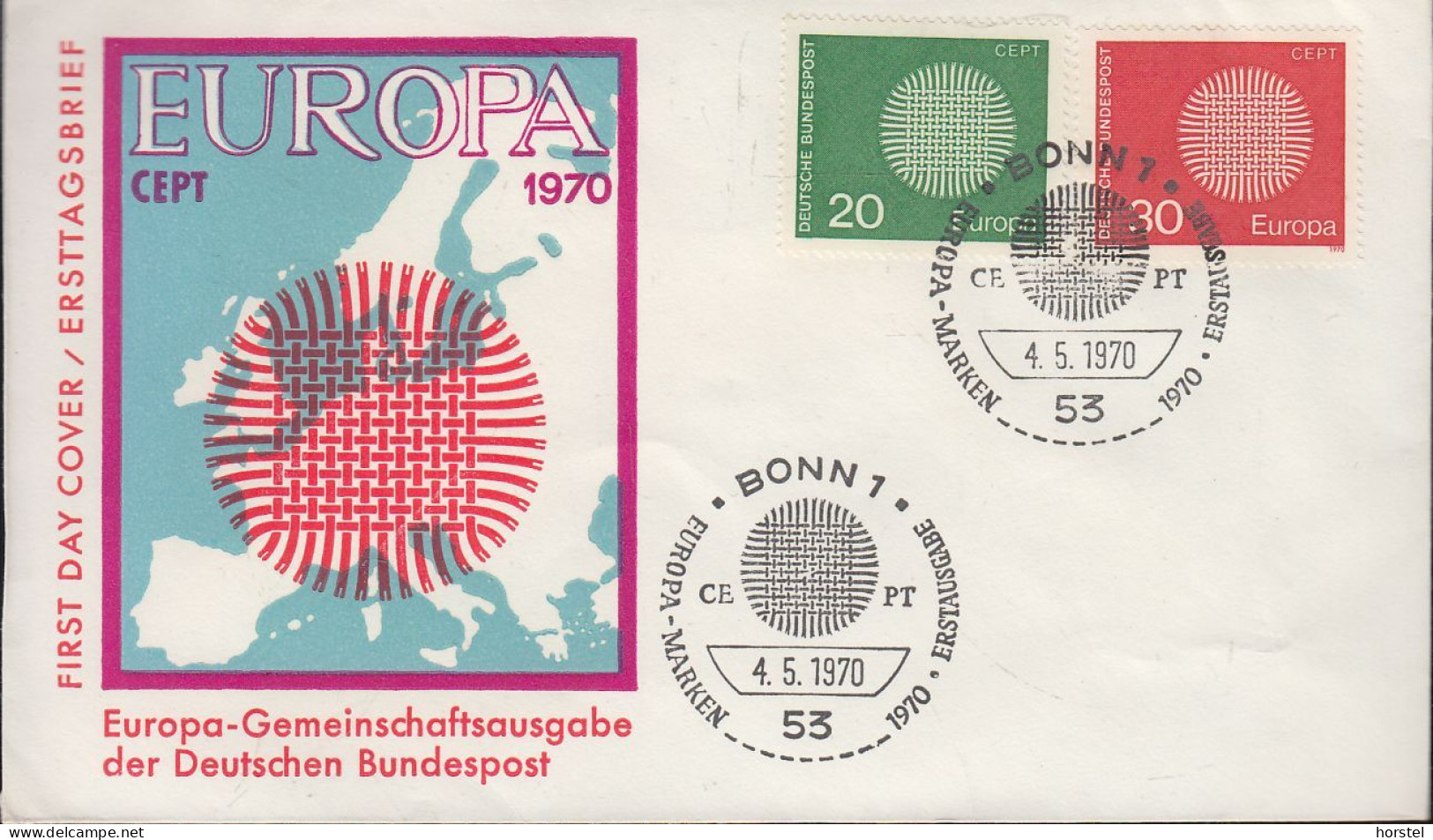 Deutschland Mi. 620-21 Europa 1970 - CEPT - 1961-1970