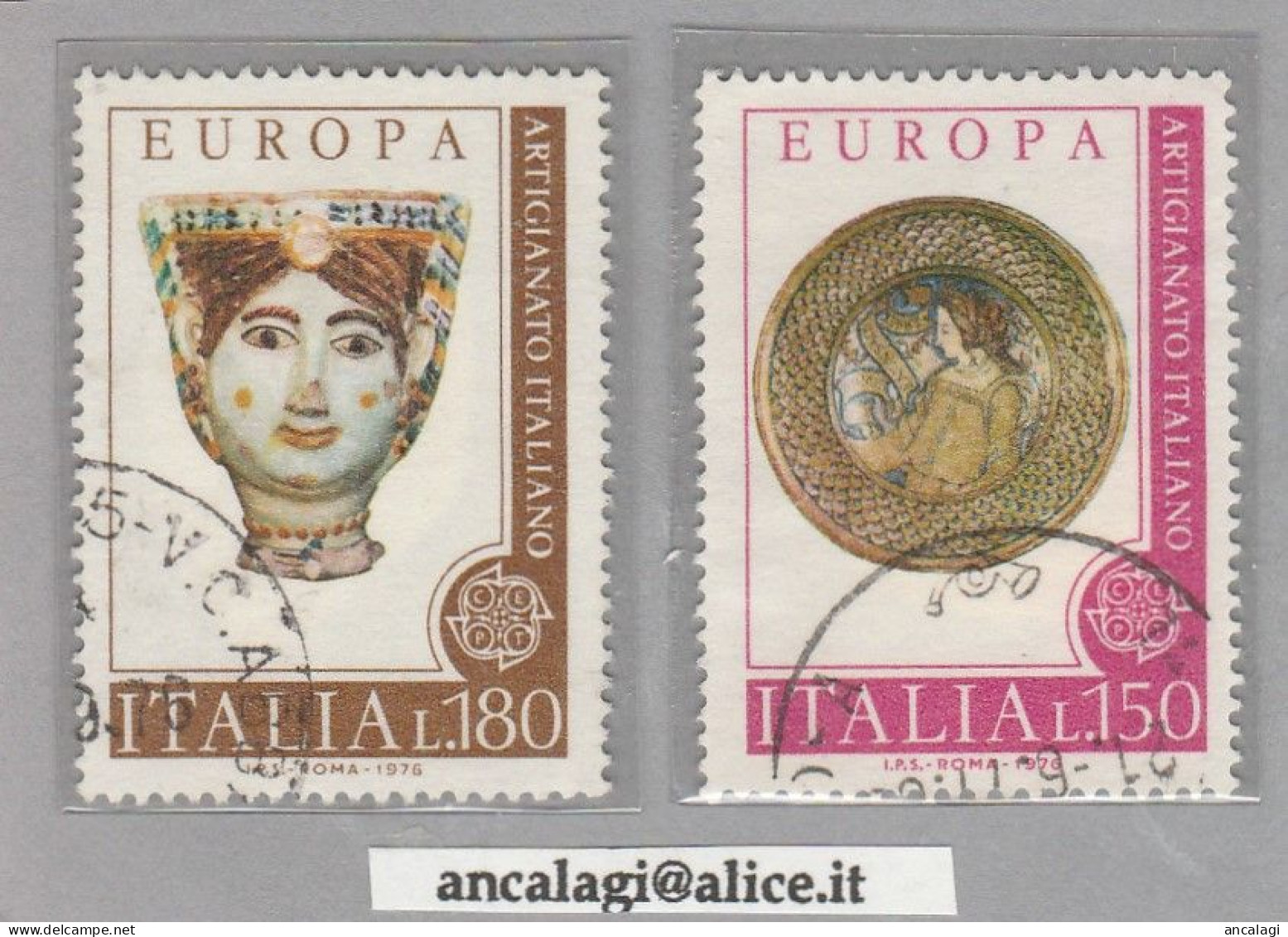 USATI ITALIA 1976 - Ref.0361C "ARTIGIANATO ITALIANO" Serie Di 2 Val. - - 1961-70: Oblitérés