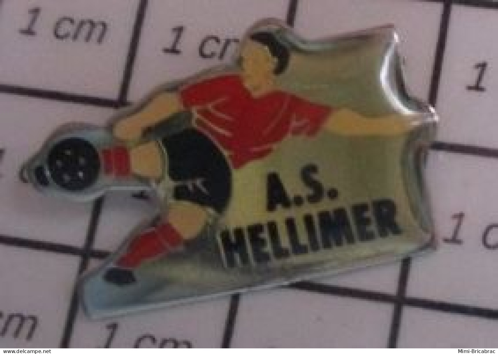 713B Pin's Pins / Beau Et Rare : SPORTS / CLUB FOOTBALL A.S. HELLIMER - Fútbol