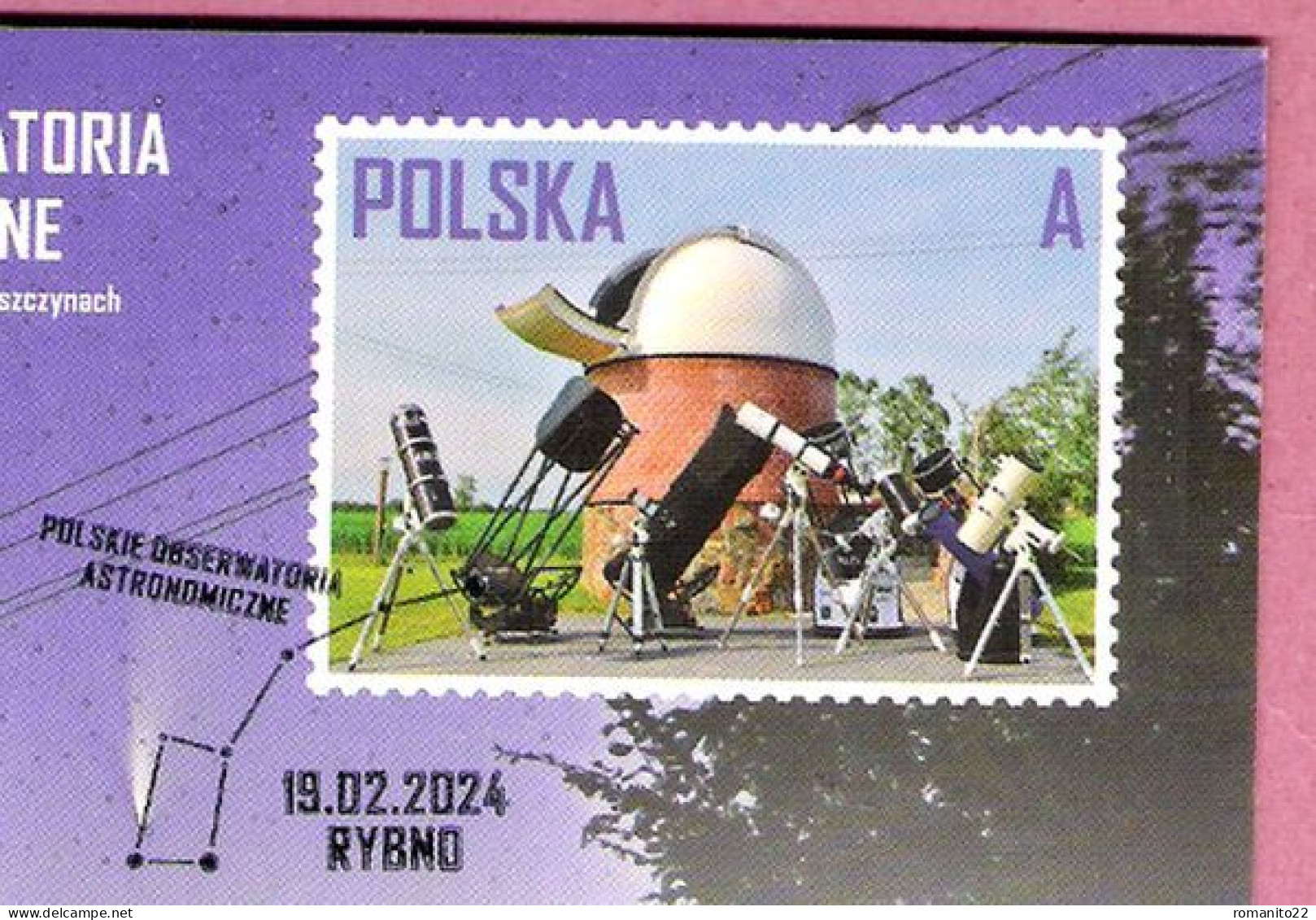 Poland 2024, Postcard FDC, RYBNO, Kopernik Copernicus, Astronomy, Copernic, Cosmos, Science, - Astronomùia