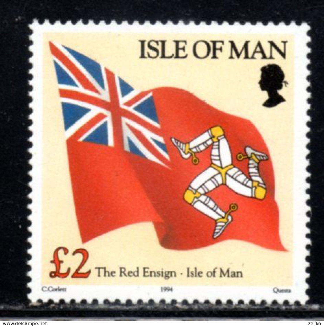 Isle Of Man, MNH, 1994, Michel 569, The Red Ensign - Isla De Man