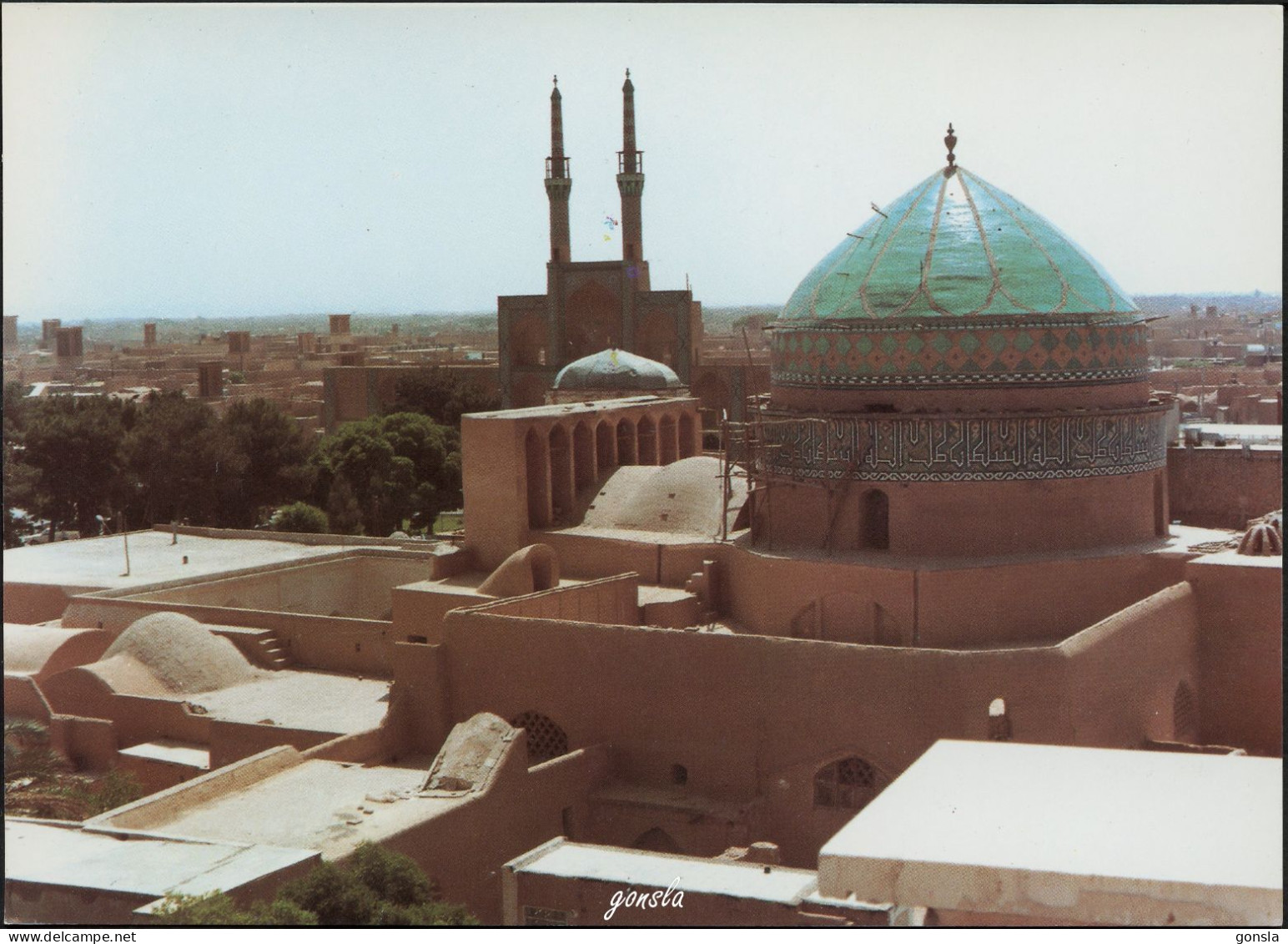 IRAN "ESFAHAN" + Yazd Amir Chaqmaq Mosque. Lot de 5 grandes cartes postales