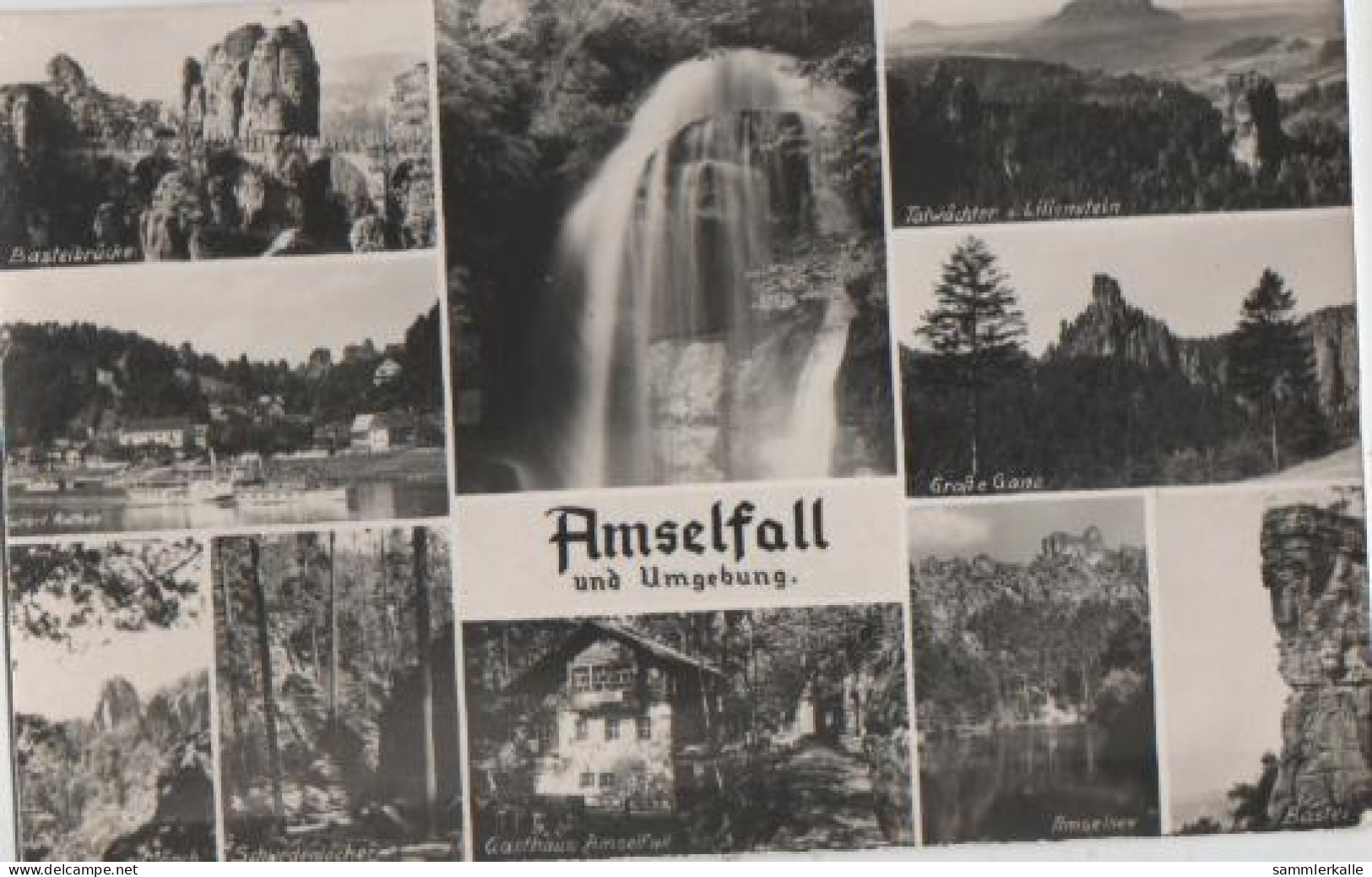 13507 - Königstein - Amselfall Und Umgebung - Ca. 1955 - Koenigstein (Saechs. Schw.)