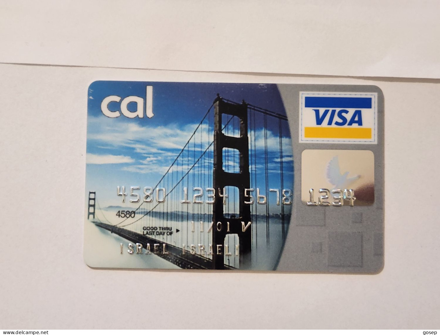 ISRAEL-CALL VISA ELECTRON-(4580-1234-5678-1234)(A Special Rare Experimental Card)-(A)-(01.11.01)-Good Card - Krediet Kaarten (vervaldatum Min. 10 Jaar)