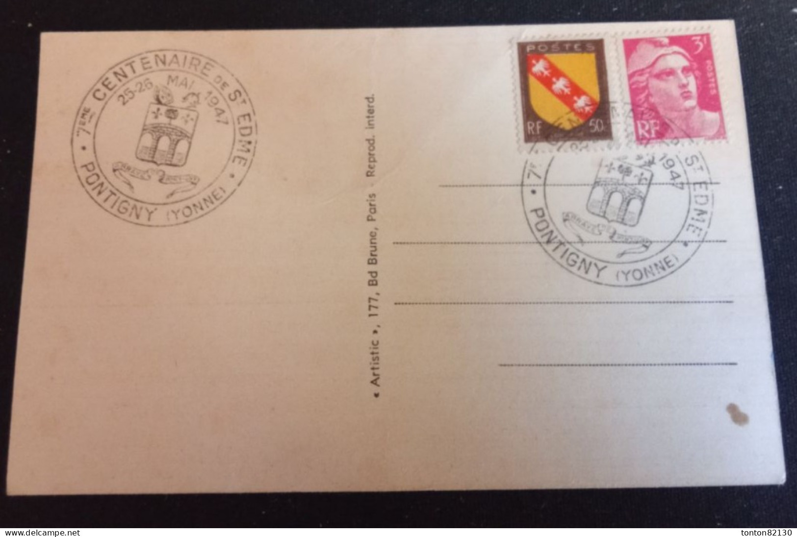 FRANCE  FDC  7éme CENTENAIRE DE ST EDME PNTIGNY - ....-1949