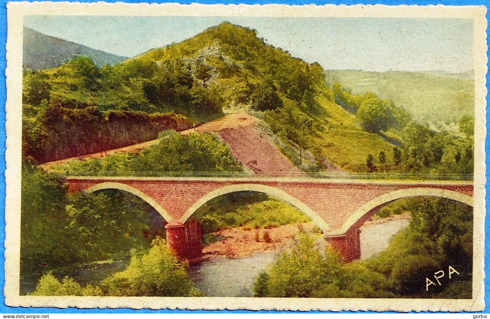 *CPA - 43 - LANGEAC - Pont De St Arcon D'Allier - Pas Courante - Langeac