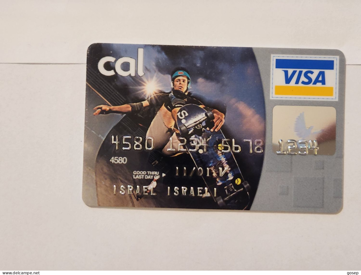 ISRAEL-CALL VISA ELECTRON-(4580-1234-5678-1234)(A Special Rare Experimental Card)-(C)-(01.11.01)-Good Card - Credit Cards (Exp. Date Min. 10 Years)