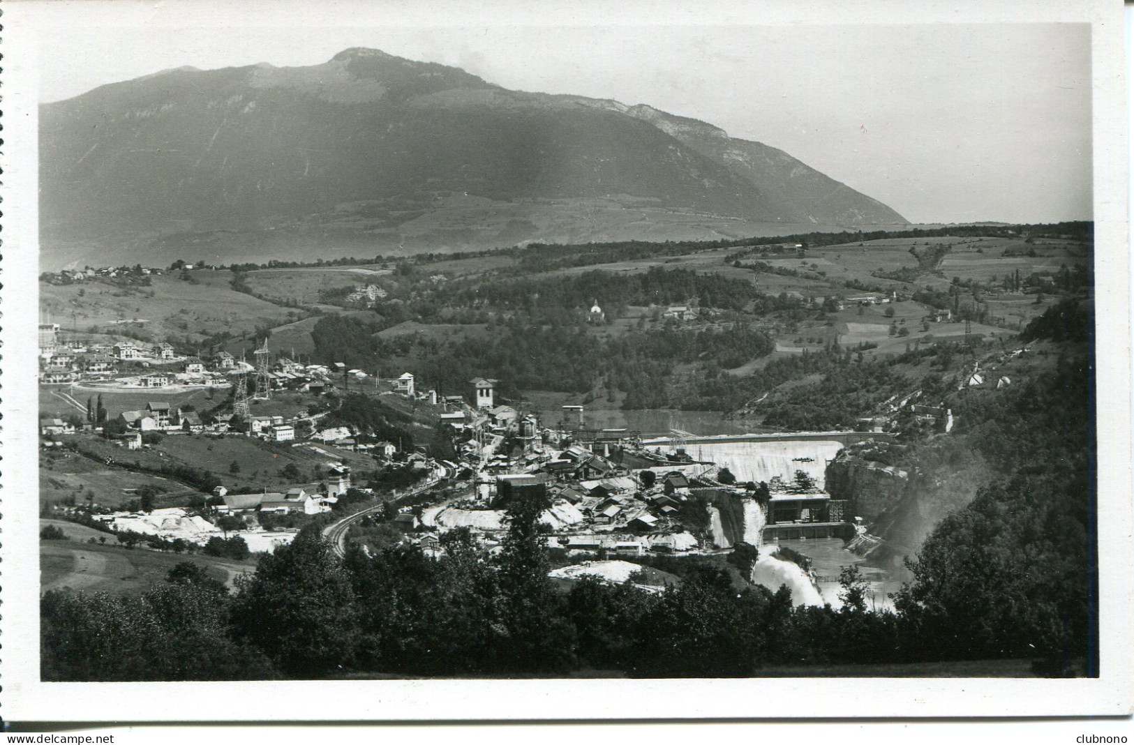 CPSM - GENISSIAT - VUE GENERALE - LE GRAND BARRAGE SUR LE RHONE (IMPECCABLE) - Génissiat