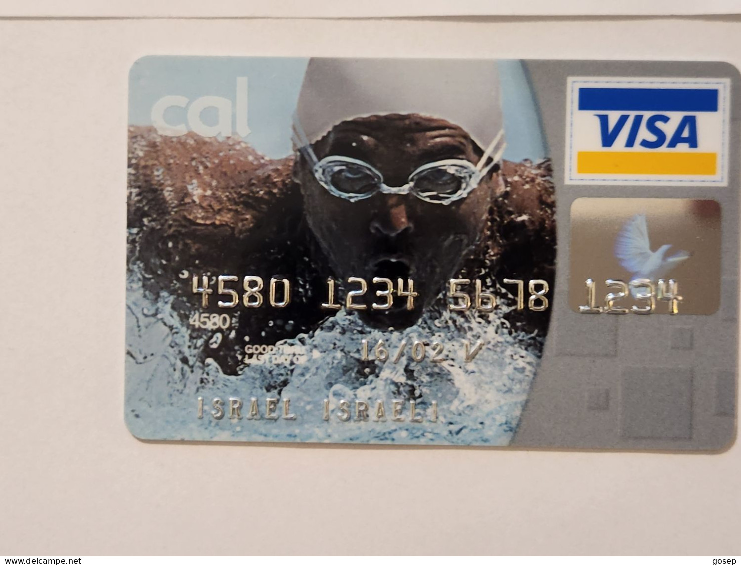 ISRAEL-CALL VISA ELECTRON-(4580-1234-5678-1234)(A Special Rare Experimental Card)-(H)-(16.01.02)-Good Card - Tarjetas De Crédito (caducidad Min 10 Años)