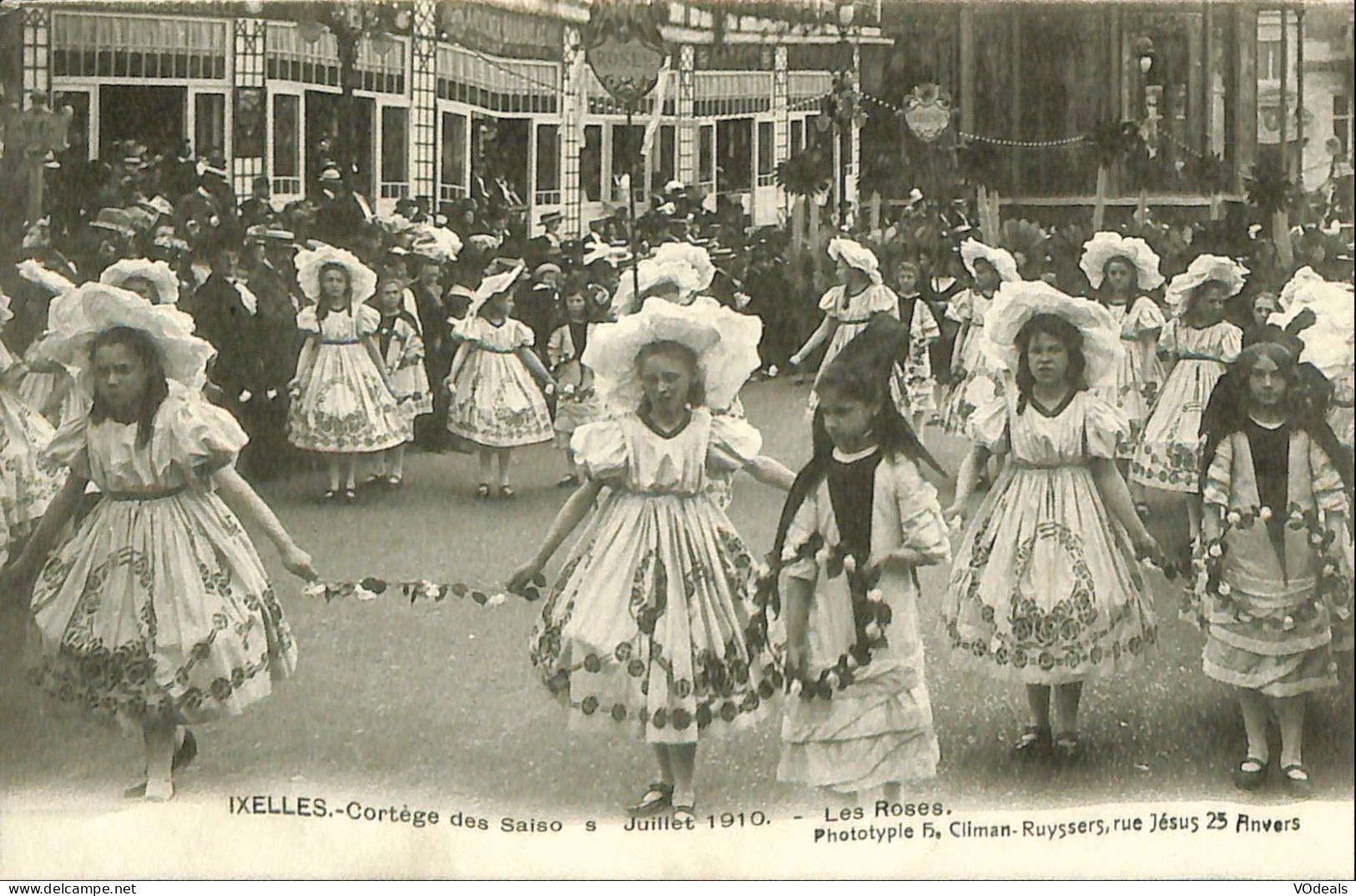 Belgique - Brussel - Bruxelles - Ixelles - Elsene - Cortège Des Saisons - Juillet 1910 - Les Roses - Ixelles - Elsene