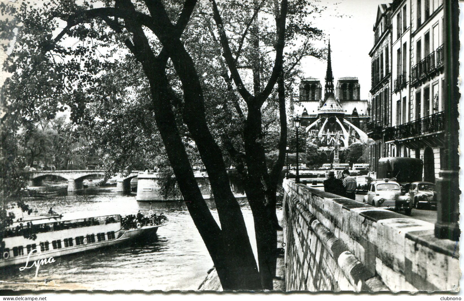 CPSM -  PARIS - L'ILE SAINT-LOUIS ET LE BATEAU-MOUCHE - La Seine Et Ses Bords