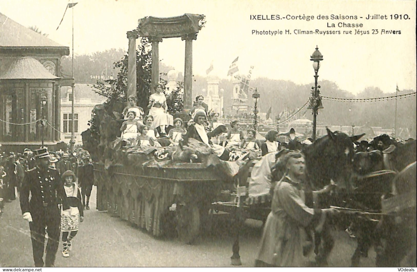 Belgique - Brussel - Bruxelles - Ixelles - Elsene - Cortège Des Saisons - Juillet 1910 - La Chasse - Ixelles - Elsene