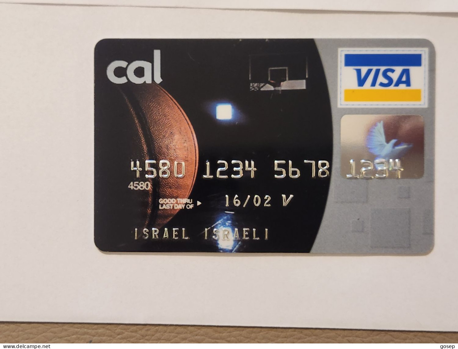 ISRAEL-CALL VISA ELECTRON-(4580-1234-5678-1234)(A Special Rare Experimental Card)-(L)-(16.01.02)-Good Card - Tarjetas De Crédito (caducidad Min 10 Años)