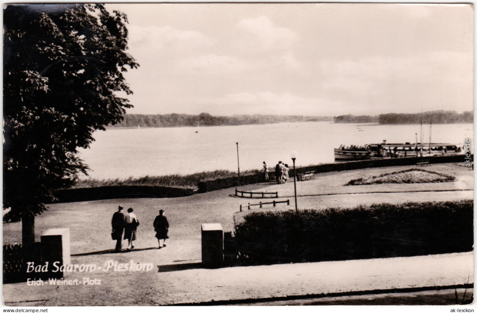 Bad Saarow Erich-Weinert-Platz Foto Ansichtskarte 1961 - Bad Saarow