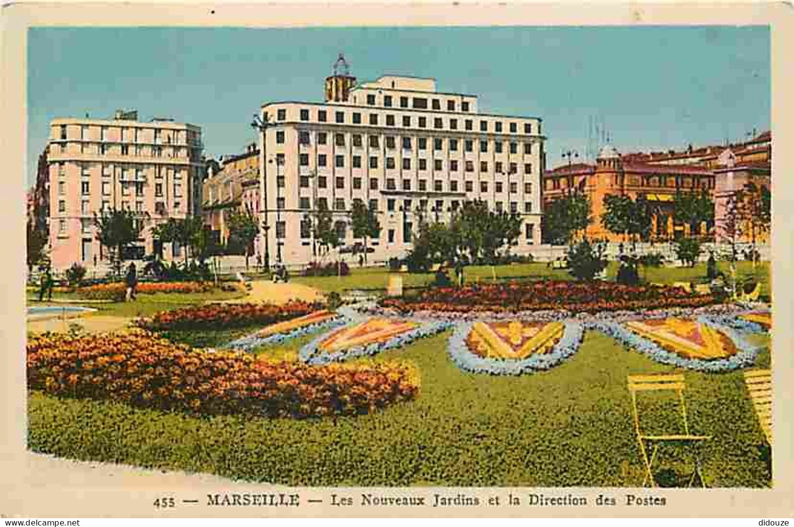 13 - Marseille - Les Nouveaux Jardins Et La Direction Des Postes - CPA - Voir Scans Recto-Verso - Parks, Gärten