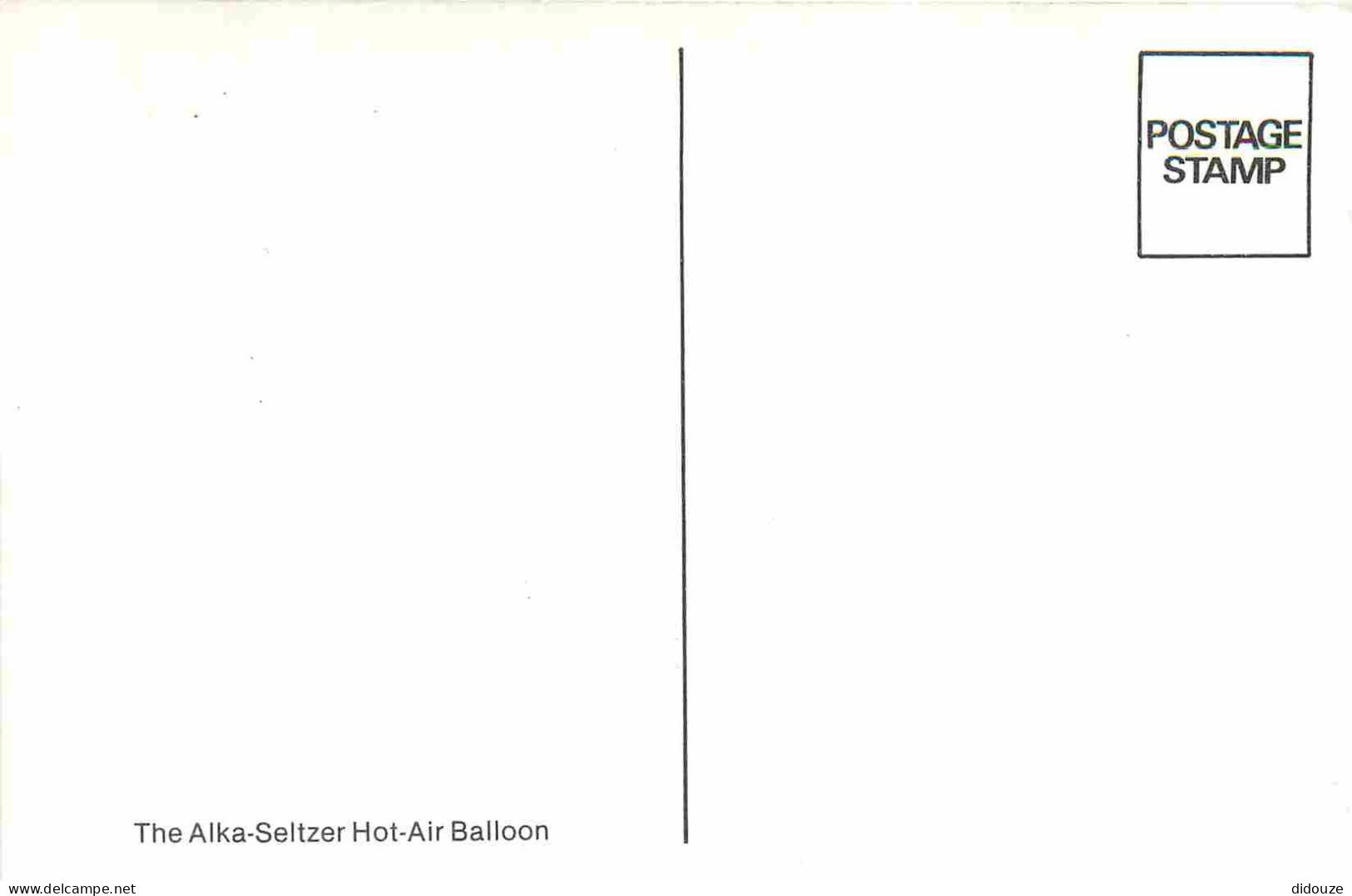 Aviation - Montgolfières - The Alka-Seltzer Hot-Air Balloon - Balloon - CPM 14x9 Cms - Carte Neuve - Voir Scans Recto-Ve - Mongolfiere